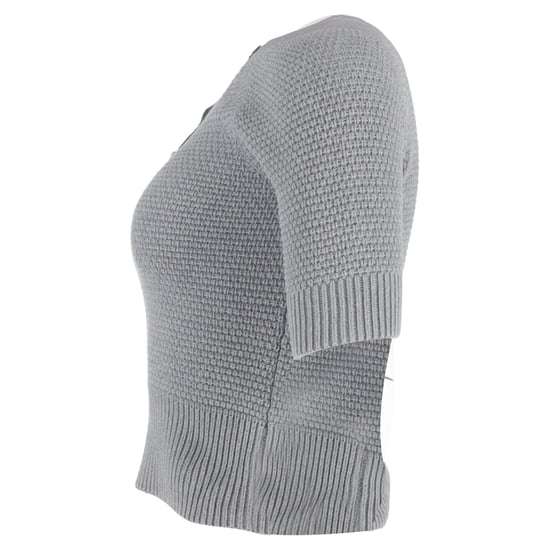 Chloé Top mit Knopfdetails aus grauer Baumwolle - Image 2