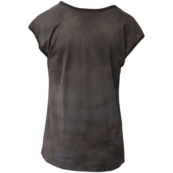 Chloe Batik-T-Shirt mit Blumenapplikation aus grauer Baumwolle - Image 2