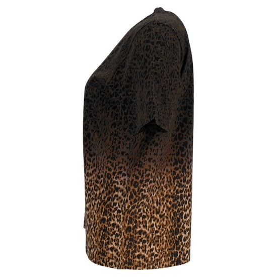 Saint Laurent Ombré-T-Shirt mit Leopardenmuster aus brauner Baumwolle - Image 2