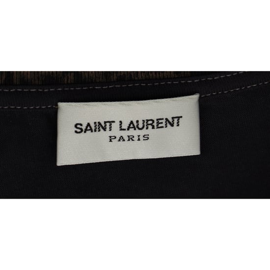 Saint Laurent Ombré-T-Shirt mit Leopardenmuster aus brauner Baumwolle - Image 4
