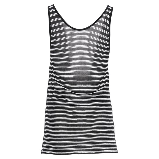 Alexander Wang – Tanktop mit Strickstreifen aus schwarzer und weißer Viskose - Image 3