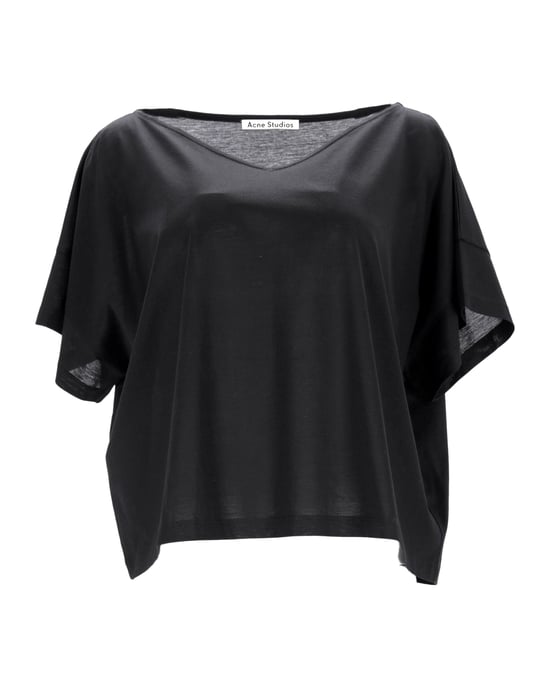 Acne Studios Susanna M Cot T-Shirt aus schwarzer Baumwolle - Image 1
