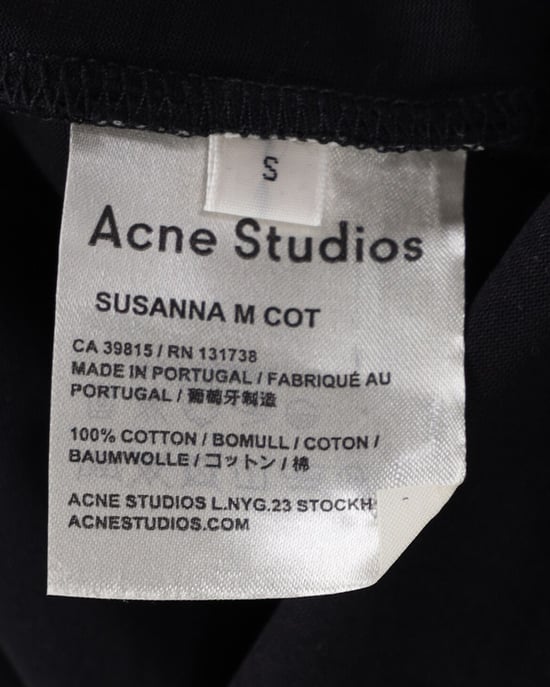 Acne Studios Susanna M Cot T-Shirt aus schwarzer Baumwolle - Image 4