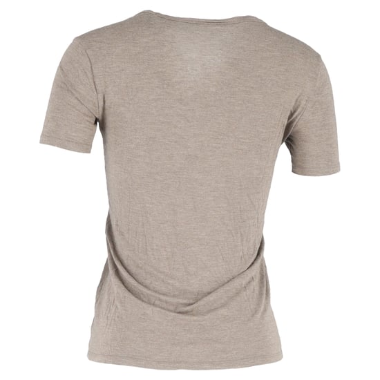 Alexander Wang T-Shirt mit Rundhalsausschnitt und Tasche aus brauner Baumwolle - Image 3
