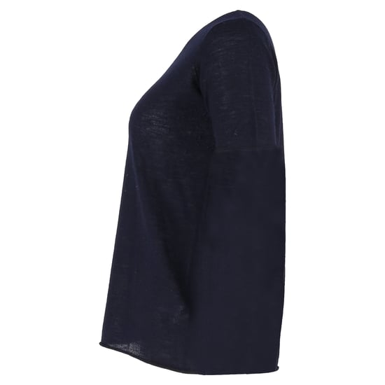 Joseph Rundhals-T-Shirt aus marineblauer Baumwolle - Image 2
