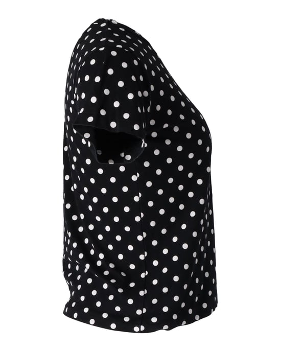 Comme des Garçons PLAY Polka Dot Heart Emblem T-Shirt aus schwarzer Baumwolle - Image 2