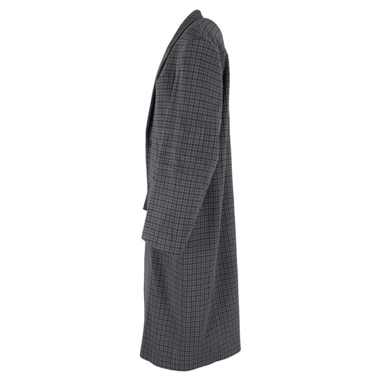 Balenciaga Oversize-Mantel mit Hahnentrittmuster in grauem Polyester - Image 2