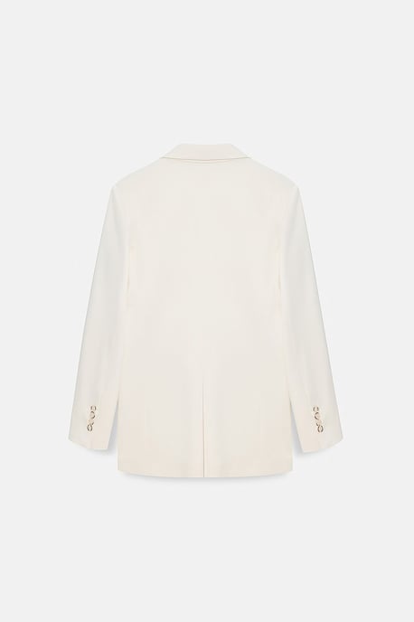Langer Satin-Schal-Kragen-Blazer - Image 6