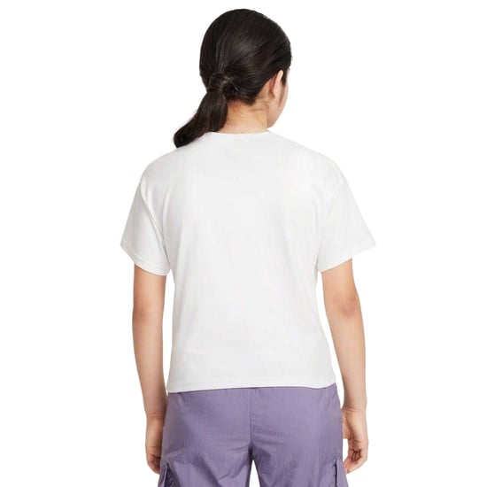 Nike - T-Shirt für Mädchen, Regulär (Weiß/Schwarz) - Image 2