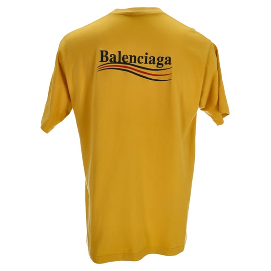 Balenciaga-T-Shirt für politische Kampagnen aus gelber Baumwolle - Image 3