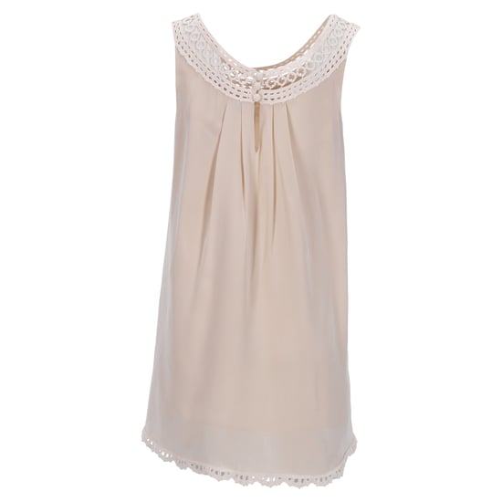 Temperley London Minikleid mit Schweizer Punktmuster und Spitzenträgern in Elfenbeinseide - Image 3