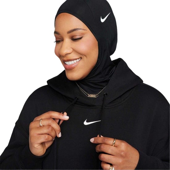 Nike - Kapuzenpullover für Damen, Zum Überziehen, Fleece, Übergroß (Schwarz/Weiß) - Image 3