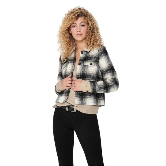 Only - "Lou" Shacket für Damen, Polyester-Gemisch (Schwarz/Bimsstein bedruckt) - Image 3