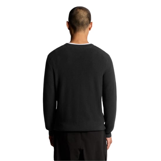 Lyle & Scott - Pullover für Herren, gerippt, Raglanärmel (Schwarzeis) - Image 3
