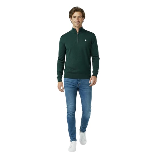 Jack Wills - Pullover für Herren, Weiter Stehkragen (Kiefer meliert) - Image 1