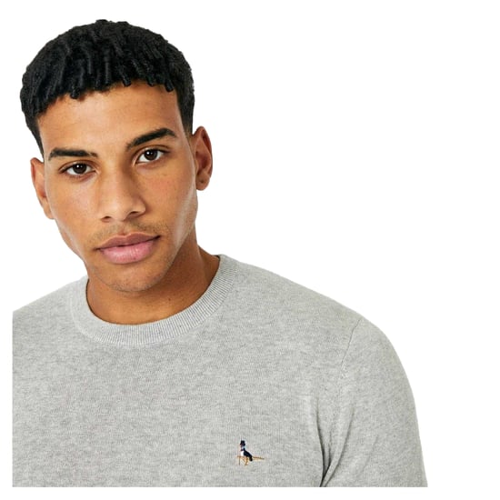 Jack Wills - "Seabourne" Pullover für Herren, Rundhalsausschnitt (Helles Aschgrau meliert) - Image 3