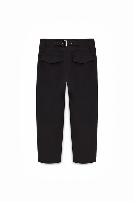 Damen Hochtaillierte Weite Caprihose - Image 6