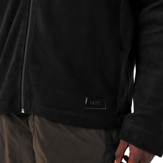 Rains - "Sintra" Fleecejacke für Herren, mit Kapuze (Schwarz) - Image 3