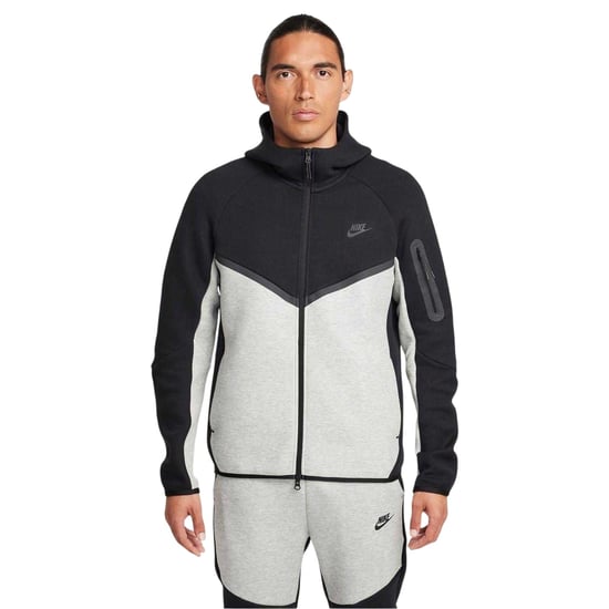 Nike - "Tech" Hoodie mit durchgehendem Reißverschluss für Herren (Schwarz/Grau) - Image 1