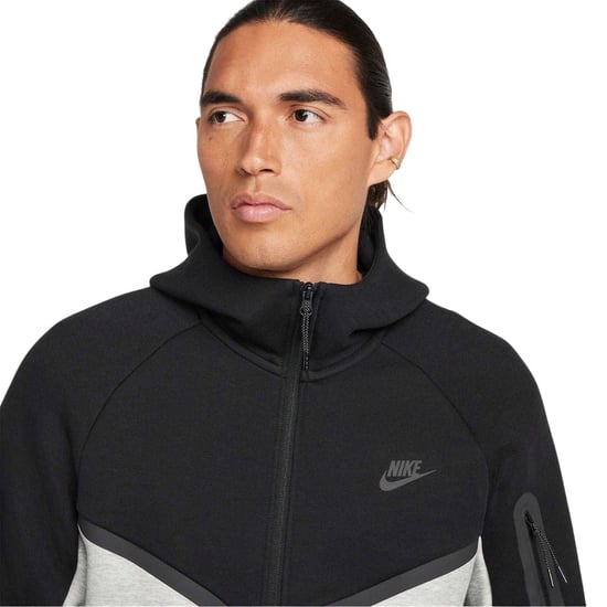 Nike - "Tech" Hoodie mit durchgehendem Reißverschluss für Herren (Schwarz/Grau) - Image 3
