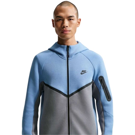 Nike - "Tech" Hoodie mit durchgehendem Reißverschluss für Herren (Blau/Grau) - Image 3