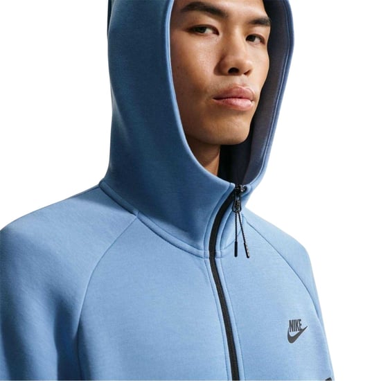 Nike - "Tech" Hoodie mit durchgehendem Reißverschluss für Herren (Blau/Grau) - Image 4