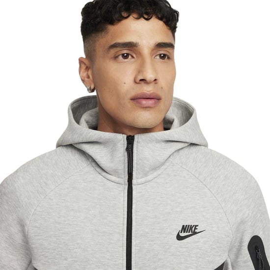 Nike - "Tech" Hoodie mit durchgehendem Reißverschluss für Herren (Grauheide meliert) - Image 3