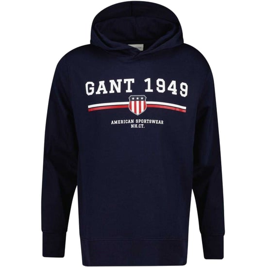 Gant - "1949" Kapuze mit Kordelzug für Herren (Abendblau) - Image 1