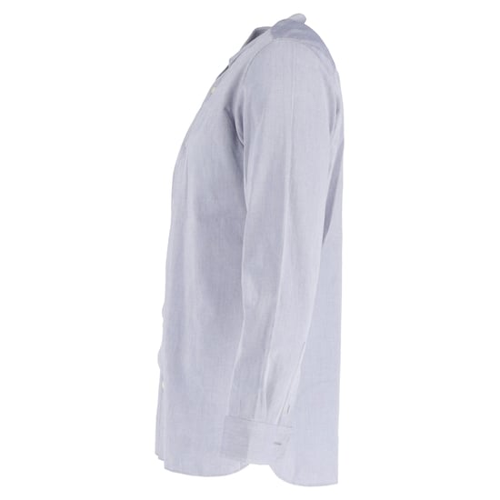 Ermenegildo Zegna Langarmhemd mit Knöpfen aus blauer Baumwolle - Image 2