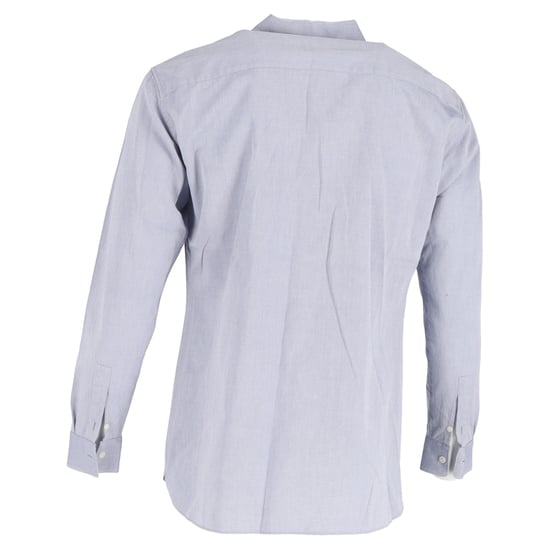 Ermenegildo Zegna Langarmhemd mit Knöpfen aus blauer Baumwolle - Image 3