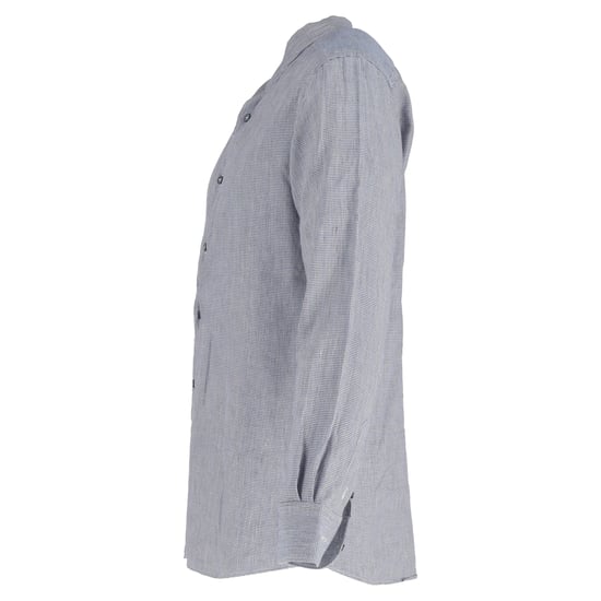 Ermenegildo Zegna Langarmhemd mit Knöpfen aus grauem Leinen - Image 2