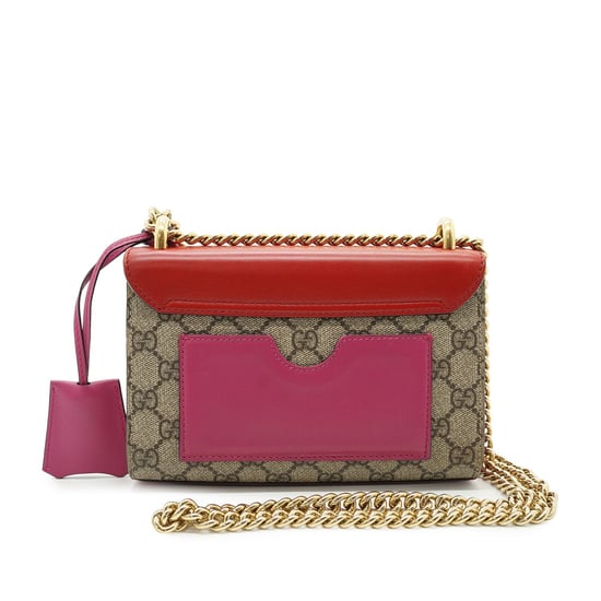 Gucci-Schultertasche aus Stoff mit Vorhängeschloss - Image 3