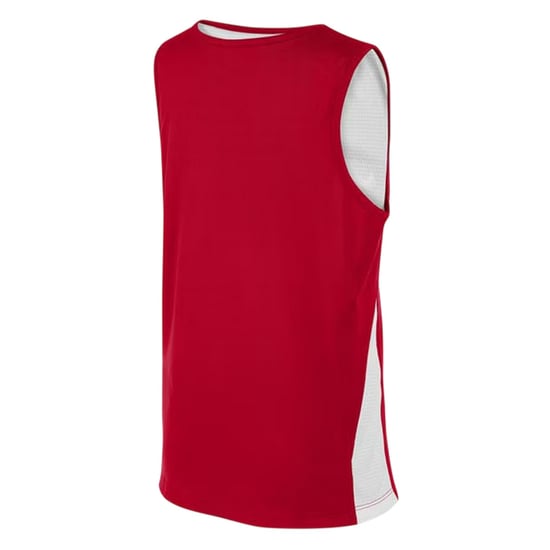 Nike - Basketball-Trikot für Kinder, V-Ausschnitt, Ärmellos (Weiß/Universitäts-Rot) - Image 2