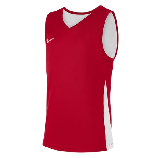 Nike - Basketball-Trikot für Kinder, V-Ausschnitt, Ärmellos (Weiß/Universitäts-Rot) - Image 3