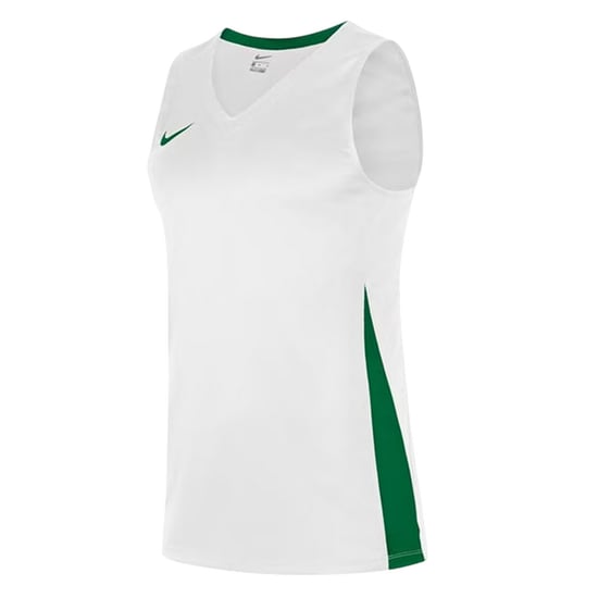 Nike - Basketball-Trikot für Kinder, V-Ausschnitt, Ärmellos (Weiß/Tannengrün) - Image 3