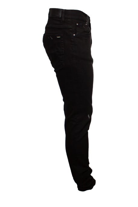 Amiri, schwarze Jeans im Used-Look - Image 2