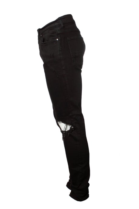 Amiri, schwarze Jeans im Used-Look - Image 4