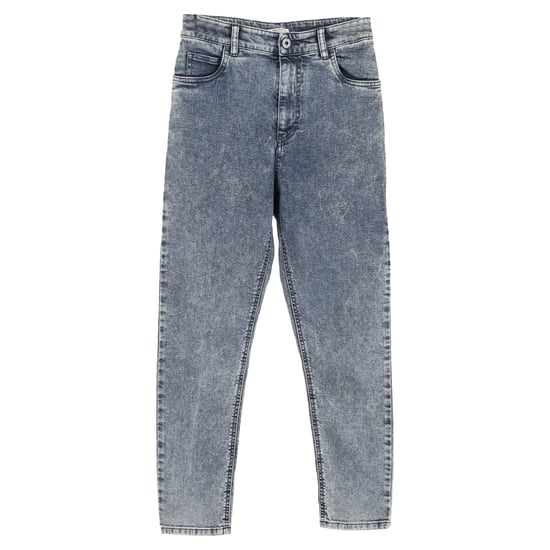 Miu Miu Boyfriend-Jeans in Hellgrau aus blauer Baumwolle - Image 1
