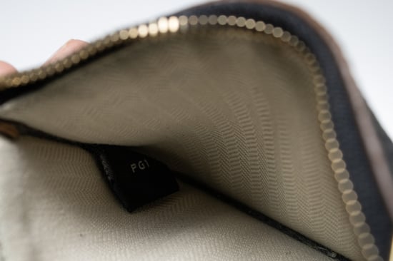 Mulberry x Acne Studios, schwarzbraune Handgelenktasche - Image 5
