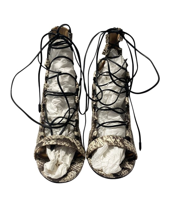 Aquazzura Amazon Elaphe 105 Sandalen aus Pythonleder - Image 2
