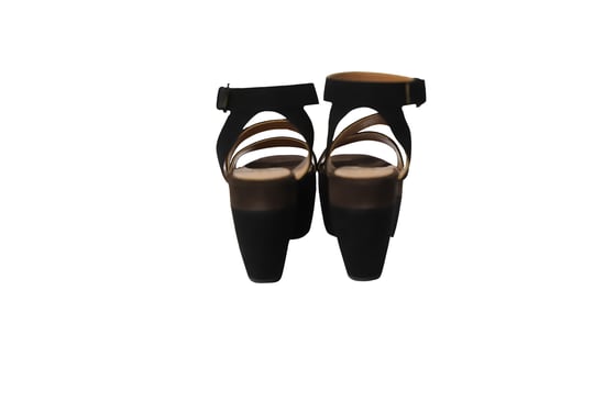 Alaia Plateau-Sandalen aus mehrfarbigem Wildleder - Image 4