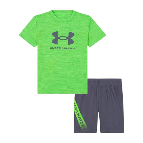 Under Armour - "Tech" T-Shirt und Shorts für Jungen (Übergrün) - Image 1