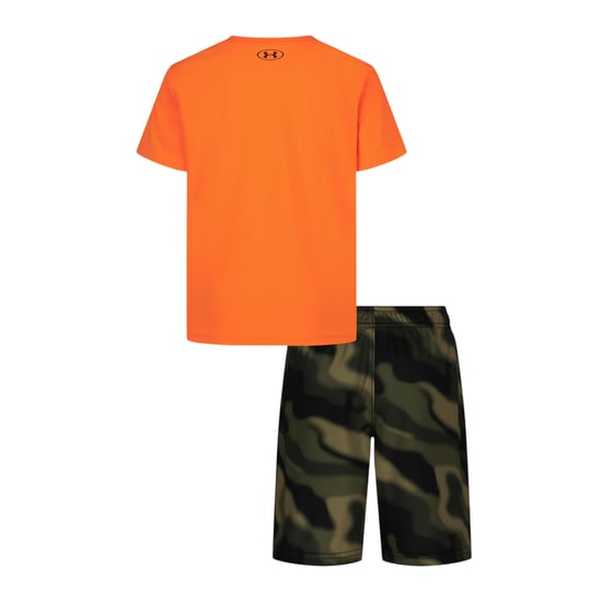 Under Armour - "Tech" T-Shirt und Shorts für Jungen (Orange) - Image 2