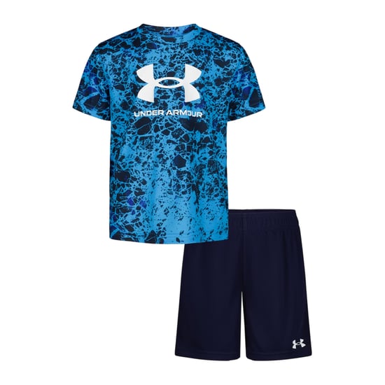 Under Armour - "Tech" T-Shirt und Shorts für Jungen (Blau/Marine) - Image 2