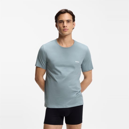 Hugo - Schlafanzug-Oberteil für Herren (3er-Pack) (Weiß/Blau/Grau) - Image 5