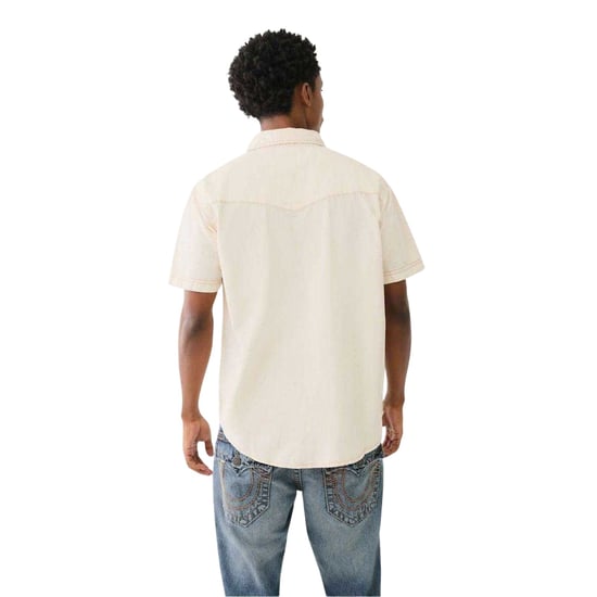 True Religion - Hemd für Herren, Regulär, kurzärmlig (Winter-Weiß) - Image 3