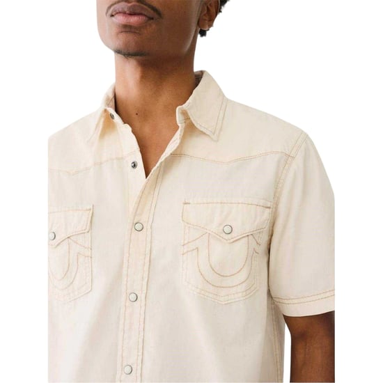 True Religion - Hemd für Herren, Regulär, kurzärmlig (Winter-Weiß) - Image 4