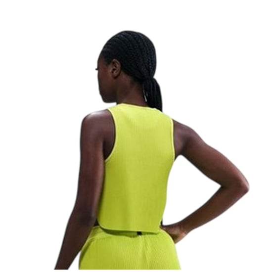 Nike - Ärmelloses Oberteil für Damen, kurz geschnitten (Cyber-Grün/Schwarz) - Image 3