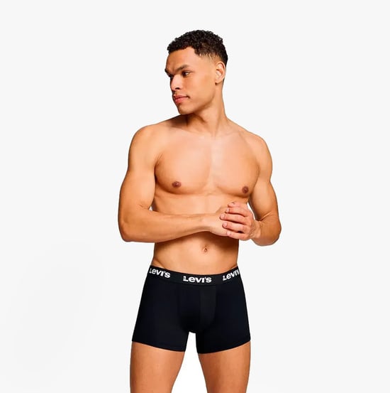 Levi's Repeat Logo Herren 3er-Pack Boxershorts Schwarz - Image 4