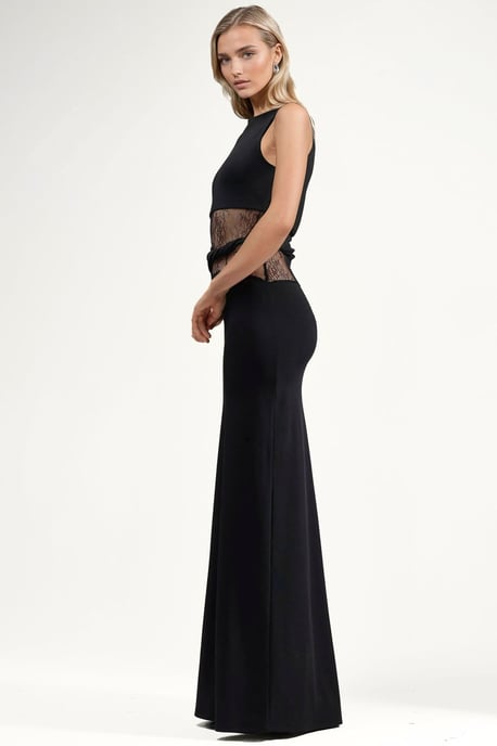 Maxi-Kleid mit Spitzen-Ausschnitten - Image 2